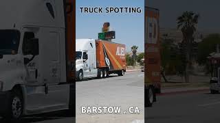 TRUCK SPOTTING 00951  BARSTOW automobile semitrailer trucking [upl. by Kaleb]