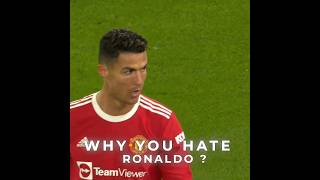 WHY YOU HATE RONALDO football trending funny edit 4k shorts [upl. by Kenimod]