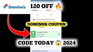 120 OFF 🔥 dominos coupon code today  2024 [upl. by Ettevram]