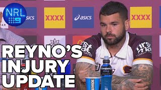 Adam Reynolds gives us the latest update about his injury NRL Presser  NRL on Nine [upl. by Imoan534]