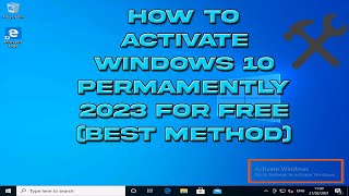 How to Activate Windows 10 Permamently 2023 for free best method [upl. by Aliak]