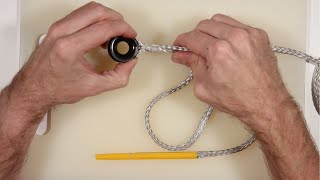 How to splice Dyneema onto low friction rings with Brummel lock splice  Yachting Monthly [upl. by Melisenda]