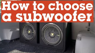 How to choose the right subwoofer for your car or truck  Crutchfield [upl. by Aisats]