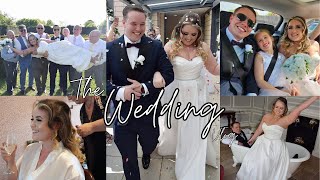 OUR WEDDING DAY VLOG behind the scenes getting ready ceremony wedding reception [upl. by Lotta423]