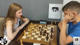 I Ukrainskaya 1501 vs K Ektov 1760 Chess Fight Night CFN Blitz [upl. by Uthrop309]