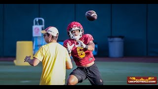 Sights and Sounds from USC fall camp featuring offensive skill position players [upl. by Moritz]