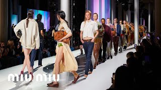 Miu Miu  SpringSummer 2024 Fashion Show [upl. by Odnamra]