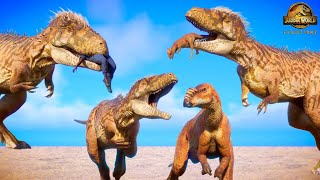 Hybrid Carcharodontosaurus Hunting Animations vs all other Dinosaurs and Humans [upl. by Icart433]