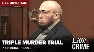 VERDICT REACHED Triple Murder Trial — KY v Brice Rhodes — Day Five [upl. by Brandise]