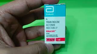 Triamcinolone Acetonide Injection Uses Side Effects In Hindi  Kenacort Injection 40 mgml In Hindi [upl. by Aniras246]