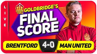 GOLDBRIDGE Brentford 40 Manchester United Match Reaction [upl. by Lanza]