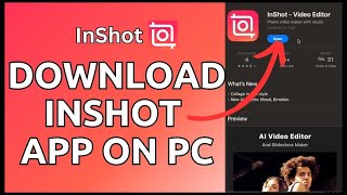 Inshot for pc  How to download  install inshot video editor on pc  Use inshot in pc laptop [upl. by Eivla]