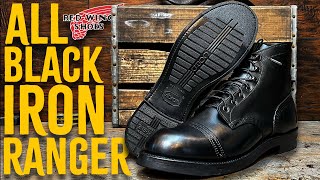 I Blacked Out a Pair of Red Wing Iron Rangers  Total Recraft [upl. by Jelks]