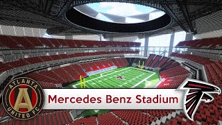 Minecraft  MEGABUILD  MercedesBenz Stadium Atlanta FalconsUnited  DOWNLOAD Official [upl. by Kielty]