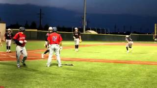 High School Runner Destroys Catcher in Collision at the Plate [upl. by Martina210]