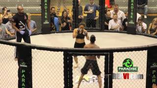 Sherisse Subero Vs Male Opponent Exhibition Match  MMA in Paradise 4 [upl. by Suoinuj]