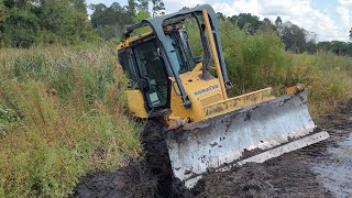 I Got Stuck Dredging The Next Cove 9 Acre Pond Rehab [upl. by Ely]