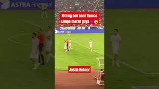 Kena pantulan bola hidung Hubner auto merah 😈🇮🇩💥 justinhubner [upl. by Herrod971]