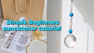 Beginners suncatcher tutorial  easy suncatcher kit  little star [upl. by Anaud]