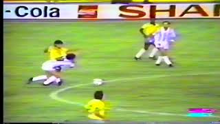 Brasil  Argentina  Copa America 1989 Romario Maradona Caniggia Bebeto Dunga [upl. by Kylie]