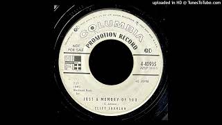 Cliff Johnson  Just A Memory of You  Columbia Records [upl. by Devy]