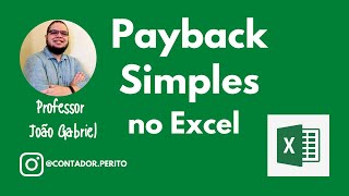 Como calcular Payback Simples no Excel [upl. by Karlie969]