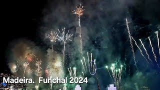 FUNCHAL FIREWORKS 2024  New Year in MADEIRA A wonderful event You must see it PORTUGAL [upl. by Richter]