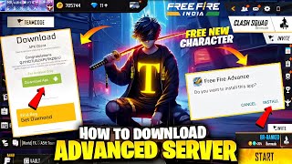 how to download advance server free fire  ob45 advance server download link  ff advance server [upl. by Enidualc]