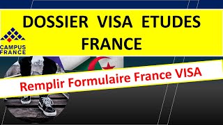 DOSSIER VISA DETUDES FRANCE  ملف قيزا الدراسة فرنسا [upl. by Barraza]