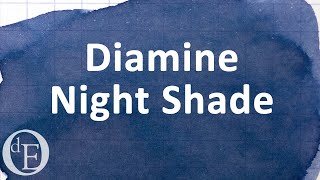 Diamine Inkvent Calendar 2021  day 15  Night Shade [upl. by Afnin]