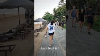 SANUR BALI  Sunday evening walk in Sanur beach Bali sanurbali  welovebali [upl. by Elleiad704]