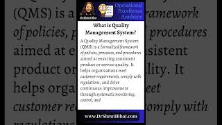 What is Quality Management System [upl. by Calla]