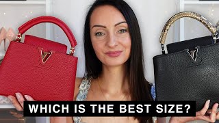 Mini vs BB Louis Vuitton Capucines Bag Size Comparison 🔥 What Fits Inside Mod Shots [upl. by Hentrich]