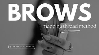 Brow mapping using the thread method [upl. by Nifled]