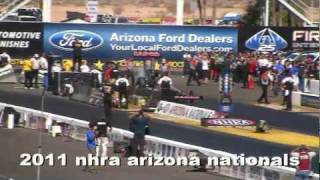 2011 NHRA Arizona Nationals Top Fuel Eliminations [upl. by Mraz]