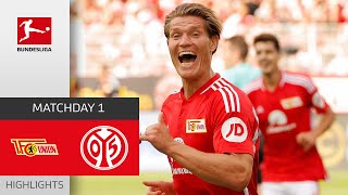 Demonstration of Power  Union Berlin  Mainz 05 41  Highlights  Matchday 1 – Bundesliga 202324 [upl. by Penthea]