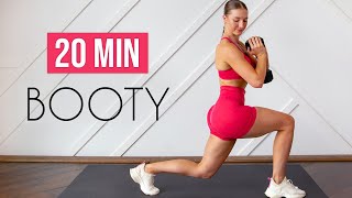 20 MIN BOOTY amp LEGS  Dumbbell Workout At Home [upl. by Enilrem]