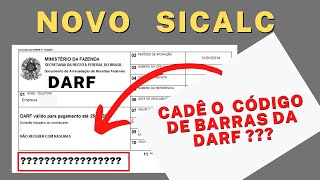 SICALC  DARF COM CÓDIGO DE BARRAS só que não [upl. by Eitsyrk816]