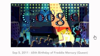 All Google doodles 2011 global [upl. by Worthy]