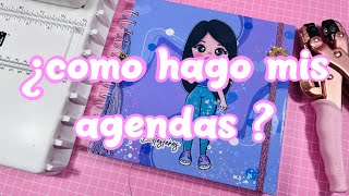 Como hago mis Agendas  Encuadernación [upl. by Annaiv]