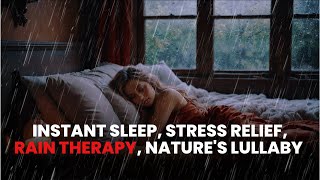 Heavy Rain on Tin Roof and Windows with Thunder Sounds  99 Sleep Relaxation Study Meditation [upl. by Nabla327]