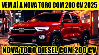 VEM AÍ A NOVA FIAT TORO 22 TURBO DIESEL DE 200 CV A PICAPE COMPACTA DIESEL MAIS POTENTE [upl. by Ardnala]