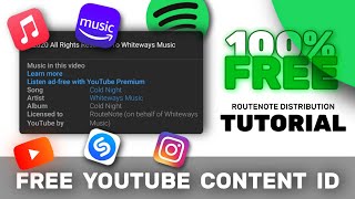 How To Upload Music On YouTube Content ID × Spotify × Instagram × Apple  Routenote Tutorial [upl. by Raab747]