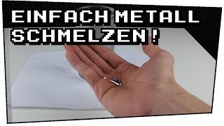 Metall in Wasser schmelzen Gallium  Heimexperimente 04 [upl. by Kadner]