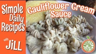 Unbelievable Cauliflower Cream Sauce on Veggie Spiral Pasta [upl. by Nore961]