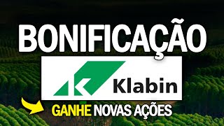 KLABIN ESTÃ DE GRAÃ‡A 10 DE BONIFICAÃ‡ÃƒO ENRIQUEÃ‡A SABENDO DISSO KLBN3 KLBN4 KLBN11 [upl. by Nwahsak]