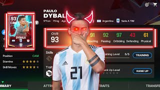 93 RATED PAULO DYBALA REVIEW IN FC MOBILE RULEBREAKERS EVENT [upl. by Allegra]