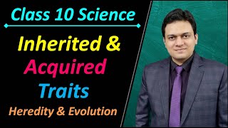 Inherited and Acquired Traits Class 10 Science Ch 9 Heredity and Evolution [upl. by Ahsain]