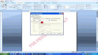 MS Word Tutorial  Add and Print Watermark problem solved HD [upl. by Vanny369]