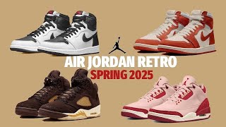 AIR JORDAN SPRING 2025  AJ1quotWHITEBLACKquotAJ3quotBAROQUEquot AJ1 HIGH OGquotCINNABARquot [upl. by Okwu]